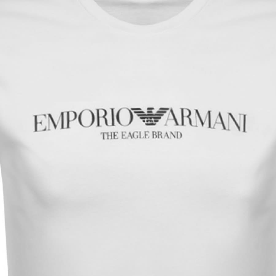 Alternative Image for ProductEmporio Armani Crew Neck Logo T Shirt White3